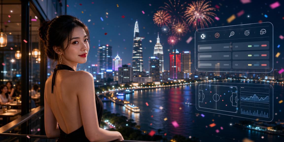 Người dùng TP. Hồ Chí Minh theo dõi biểu đồ tài chính tại quán cà phê trên điện thoại