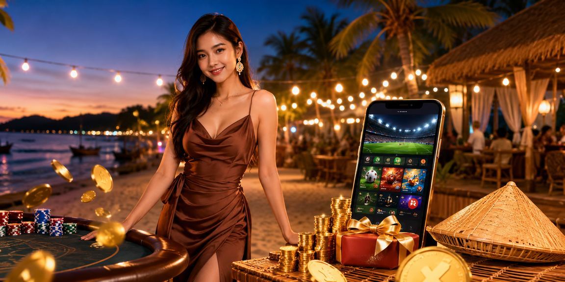 Người dùng Phú Quốc đọc thống kê thể thao và phân tích kèo dưới nón lá truyền thống