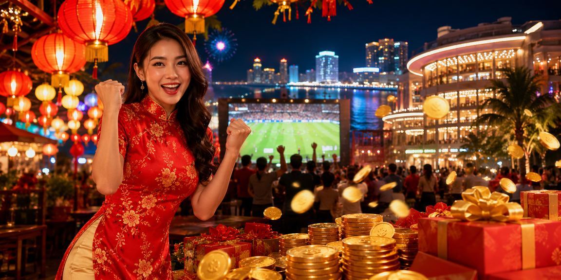 Chợ đêm Quy Nhơn với màn hình hiển thị kết quả thể thao và phân tích kèo